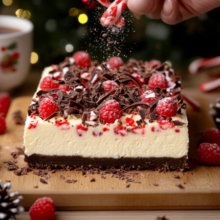 Christmas Cheesecake Slab Effortless, Festive, and Irresistible No-Bake