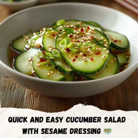 Cucumber Salad with Sesame Dressing