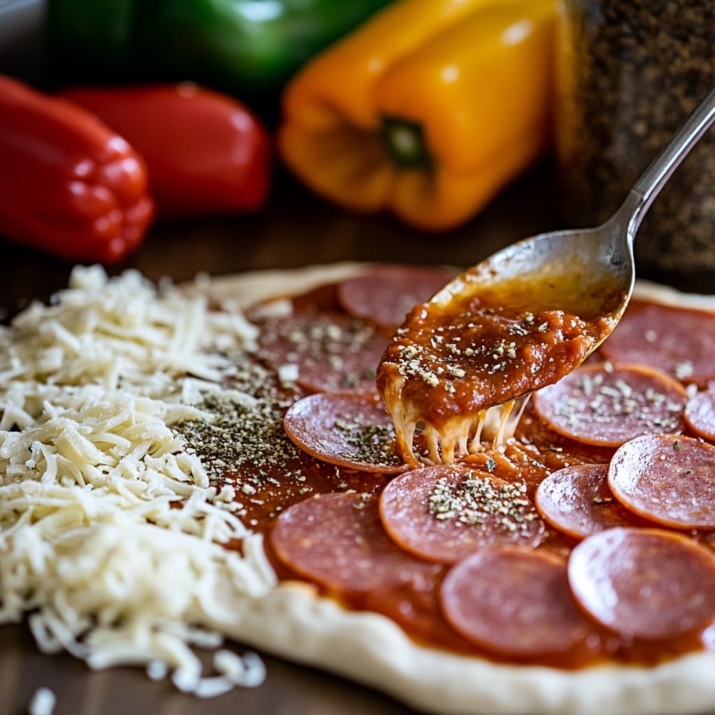 4οΈβ£ Assemble the Pizza