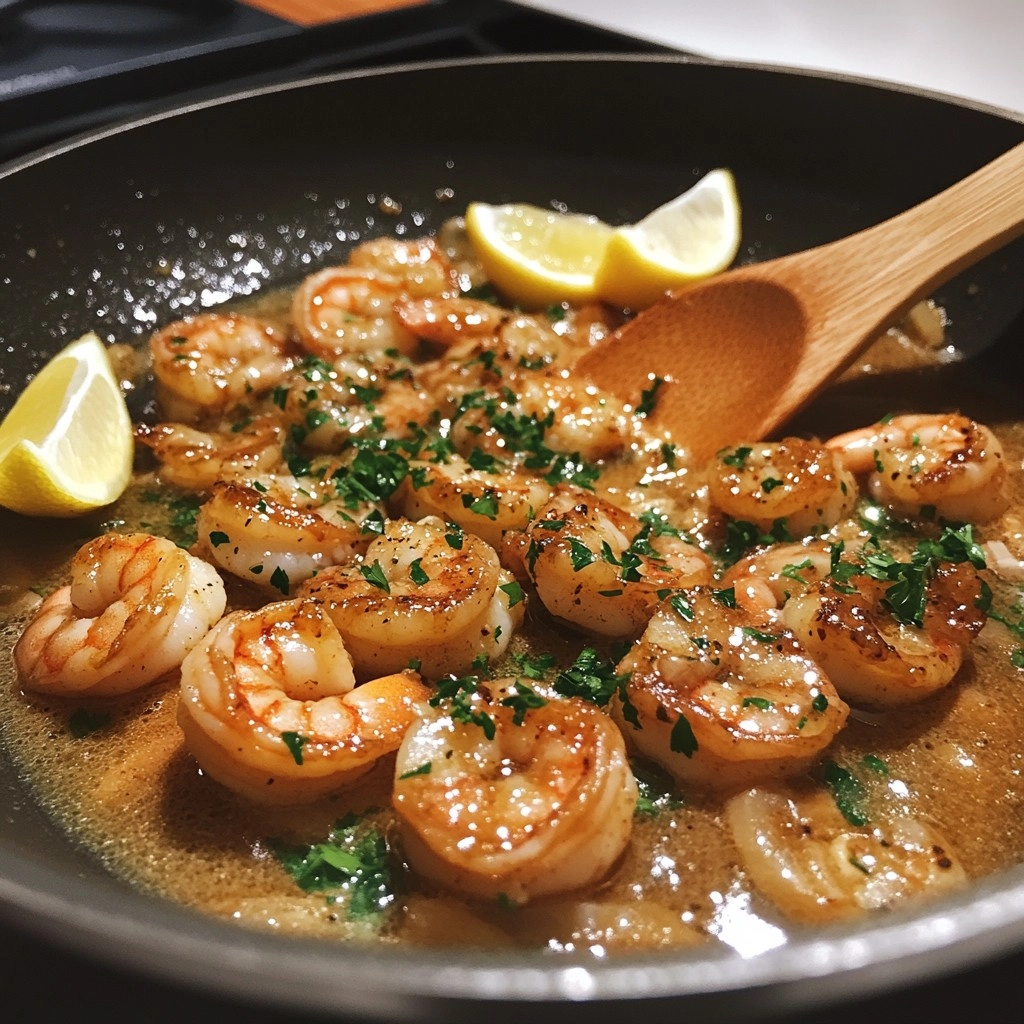 Garlic Butter Shrimp 4️⃣ Combine and Finish