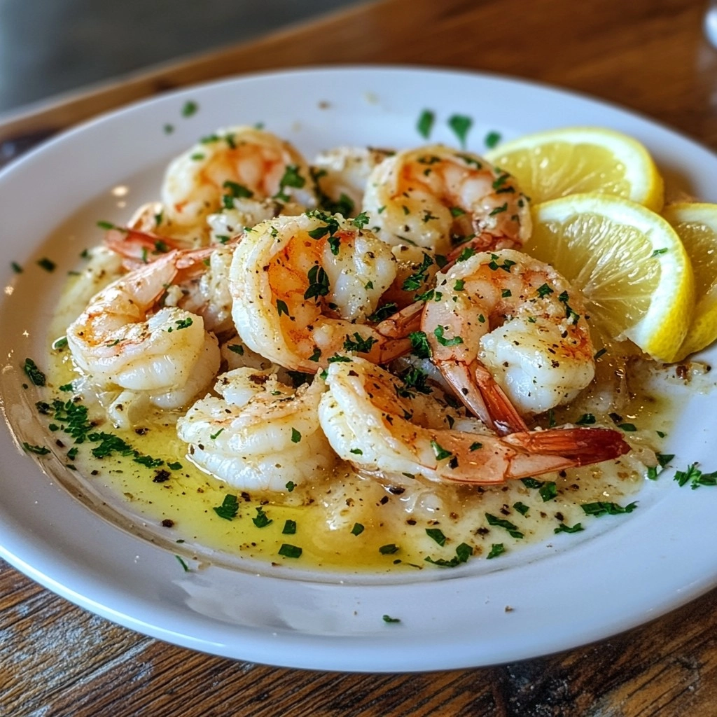 Garlic Butter Shrimp 5️⃣ Serve and Enjoy