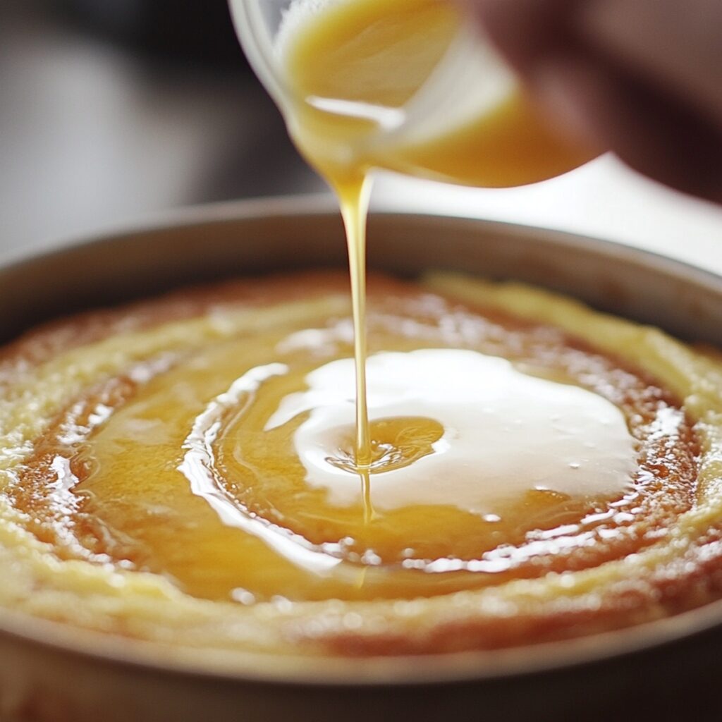 Step 5: Pour the Melted Butter